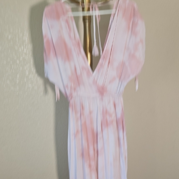 Band of Gypsies Pink and White Maxi Dress - Picture 4 of 8